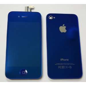 Mirror Blue CDMA iPhone 4 4G Full Set + Tools: Front Glass Digitizer 