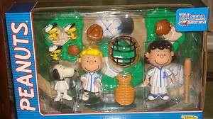 Memory Lane PEANUTS ALLSTAR BASEBALL DELUXE SET SNOOPY LUCY SCHROEDER 