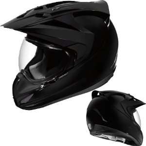  Icon Variant Solid Dual Sport Helmet XX Large  Black 