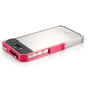 Case API4 1112 P3S0 Vapor Pro Aqua Pink and Silver Case for iPhone 4 