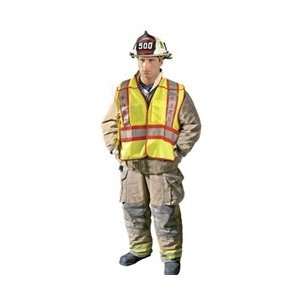 OccuNomix Hi Viz ANSI Public Safety Fire Vest With Reflective Stripes 