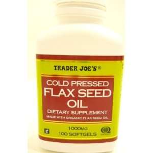Joes Cold Pressed Flax Seed Oil Dietary Supplement Made with Organic 