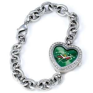  Ladies NHL Minnesota Wild Heart Watch Jewelry