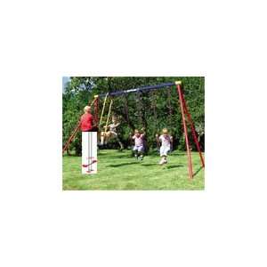   Metal Swing Set With Glider And 2 Board Swings 2012 Toys & Games