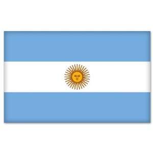  Argentina Argentinian Flag car bumper sticker 5 x 4 