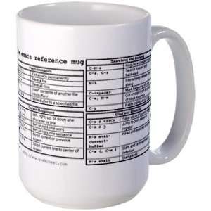  Emacs Reference Mug Large Geek Large Mug by CafePress 