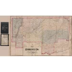  map Pennsylvania, Forest County
