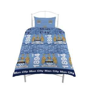 Manchester City Multi Crest Quilt Cover