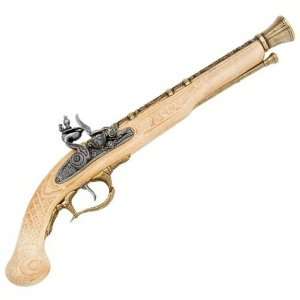  1700s Flintlock Pistol   Detailed Replica of Classic Gun Used 