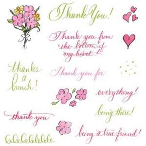  See Ds Clear Rubber Stamp Kit Thank You: Home & Kitchen