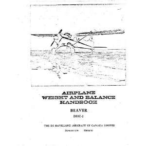   DHC 2 Beaver Aircraft Loading Manual De Havilland Canada Books