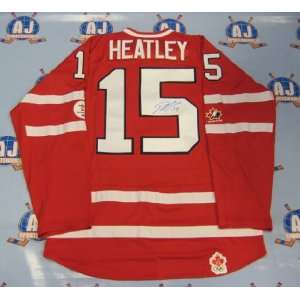  DANY HEATLEY 2010 Team Canada SIGNED Olympic JERSEY 