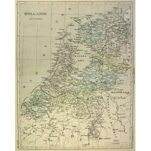  Dufour map of Holland (1854)