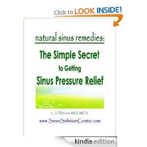   Sinus Remedies The Simple Secret to Getting Sinus Pressure Relief