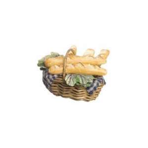    Dollhouse Miniature Artisan Basket of French Breads: Toys & Games