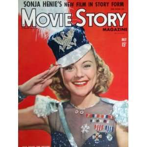    Movie Story Sonia Henie Magazine July 1943 Movie Story Books
