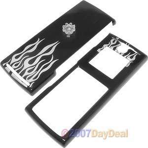 : Ice Fire Black Shield Protector Case w/ Belt Clip for Boost Mobile 