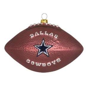 Dallas Cowboys NFL Glass Football Ornament (5)  Sports 