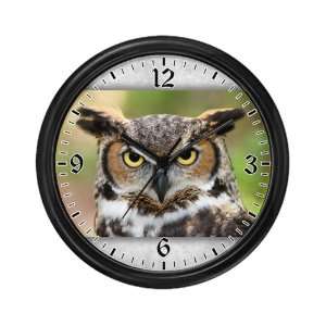  Wall Clock Great Horned Owl 