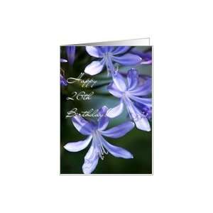  Happy 26th Birthday Agapanthus blossoms Card Toys & Games
