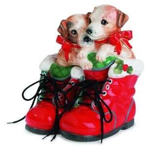  Fitz and Floyd Claus Paws Cookie/Treat Jar (Dogs) Kitchen 