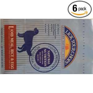 Lick Your Chops Lamb Meal, Rice & Egg Maintenance Formula For Dogs 