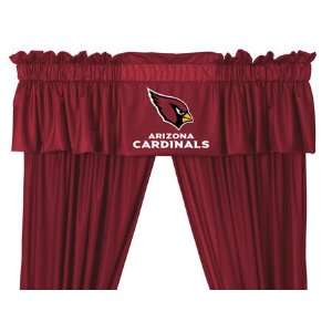 NFL Arizona Cardinals Curtain Set   5pc Jersey Drapes Curtains/Valance