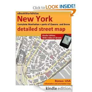 Map of New York City (Manhattan and more, USA) eBookWorldAtlas Team 