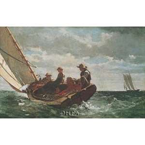   Breezing Up Finest LAMINATED Print Winslow Homer 11x8