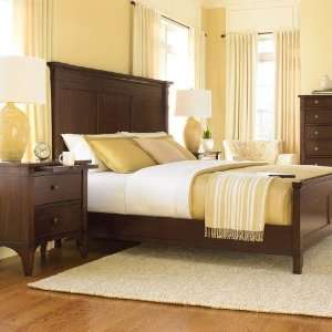  Abbott Place Panel Bed in Rich Warm Cherry   King: Home 