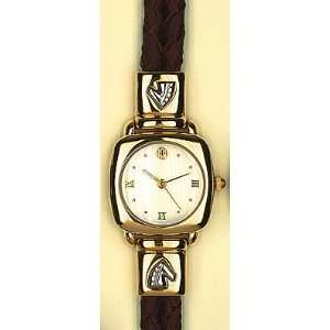  Western Flair Watch with Gold Case and Brown Double Rope 