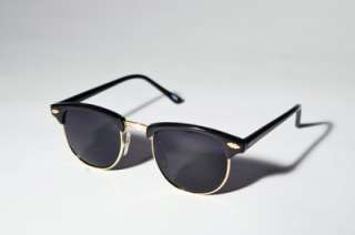 Urban Clubmaster Vintage Black Wayfarer Sunglasses B57  