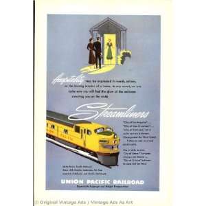  1950 Union Pacific Hospitality Vintage Ad