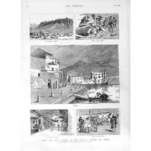    1882 YACHT CEYLON PALERMO ATHENS ACROPOLIS PIRAEUS
