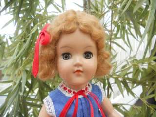Vintage 15 Ideal Toni Hard Plastic Doll   Shirley Temple Pedigree 