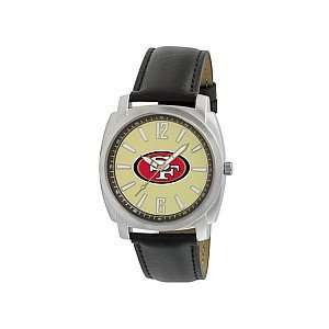 Gametime San Francisco 49ers Black Leather Watch  Sports 