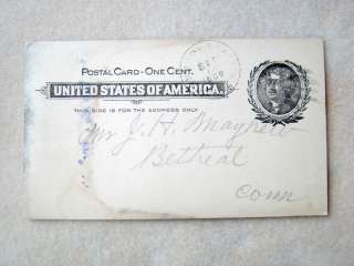 POSTAL CARD ONE CENT UNITED STATES OF AMERICA 1900  