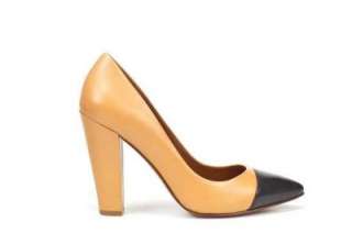 SOLD OUT Zara two toned beige black court pumps shoes heels 38 rare 