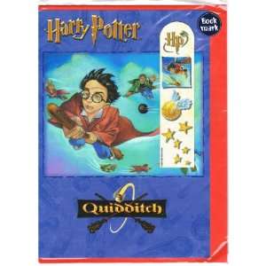  Harry Potter Quidditch Card with Bookmark Imported from UK 