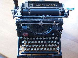 Underwood typewriter No. 5 no ribbon  