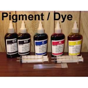 Non OEM, (5 x 100ml) Bulk refill Pigment Black /dye ink for Canon ink 