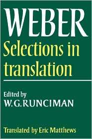 Max Weber Selections in Translation, (0521292689), Max Weber 