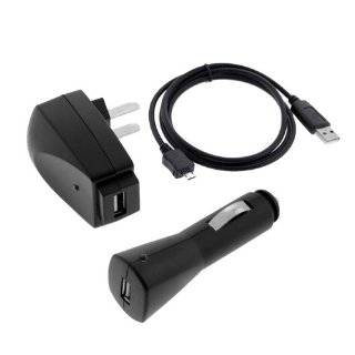 Skque USB Data Cable + USB Car Charger + USB Home Travel Charger for 