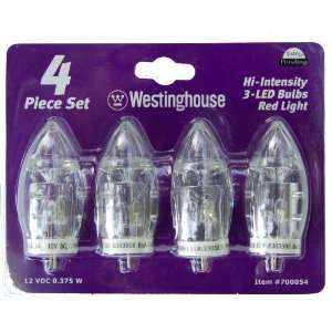   Intensity 3  LED Bulbs Red Light 12 VDC .375 W: Patio, Lawn & Garden