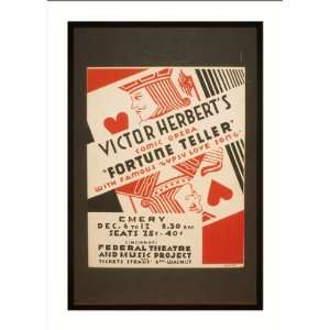  WPA Poster (M) Victor Herberts comic opera Fortune teller 