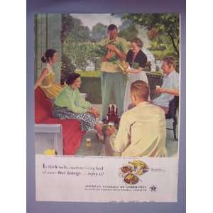  Beer, Americas Beverage of Moderation 1950s Magazine 