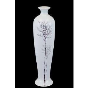  Urban Trends White Ceramic Vase II in Fall Season Tree 