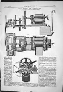 FREE WORLDWIDE SHIPPING TODAY 1869 SUGAR CANE MILL ENGINE 