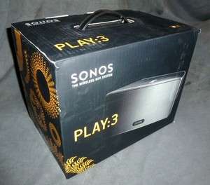 SONOS Play3 Wi Fi Wireless Hi Fi Sound System Component, Black 