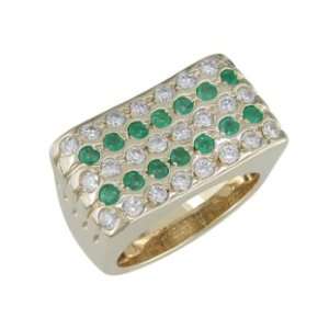  Ayelet 14K Yellow Gold Ring with Emeralds & Diamonds 